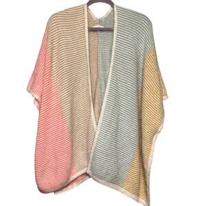 House of Harlow 1960 Rainbow Mohair Cardigan Wrap
